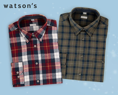 WATSON'S Herren-Flanellhemd