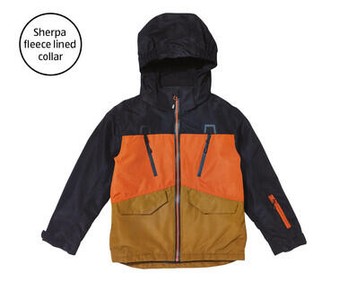 Children's Snow Jacket - Printed Navy, Khaki or Panelled