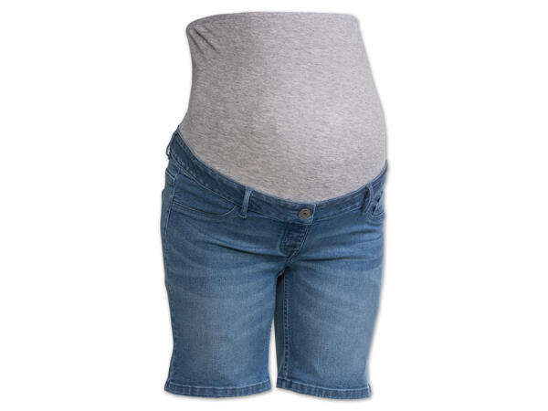 Damen Umstands-Jeansshorts