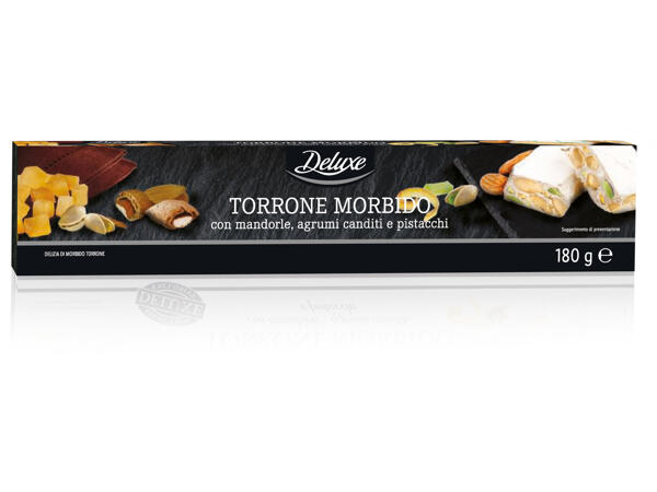 Soft Torrone with Almonds, Candied Citrus Fruit, and Pistachios