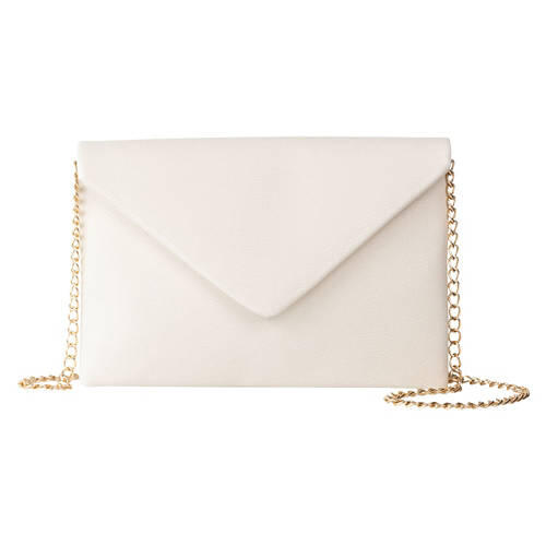 Envelope Clutch Crossbody - White