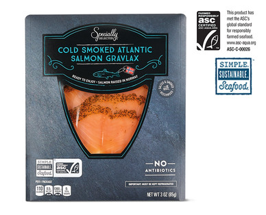 Specially Selected Cold Smoked Salmon Gravlax or Pastrami