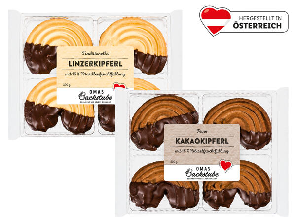 Linzer-/Kakaokipferl