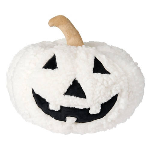 Halloween Pillow - White, Jack-O-Lantern,