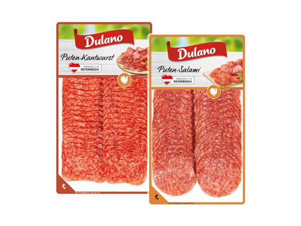 Puten Kantwurst oder Salami