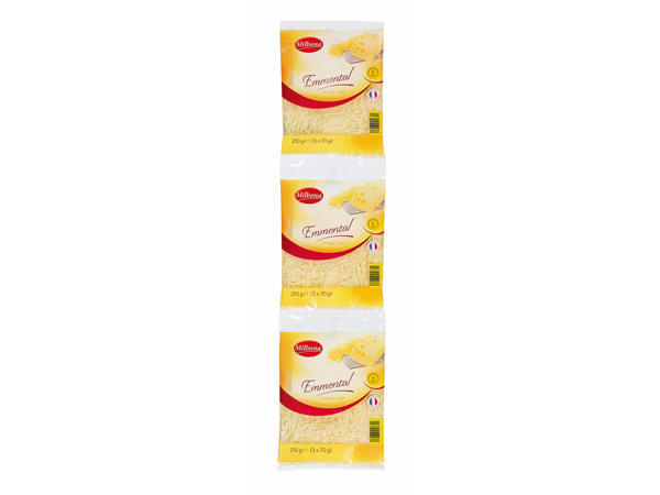 Französischer geriebener Emmentaler