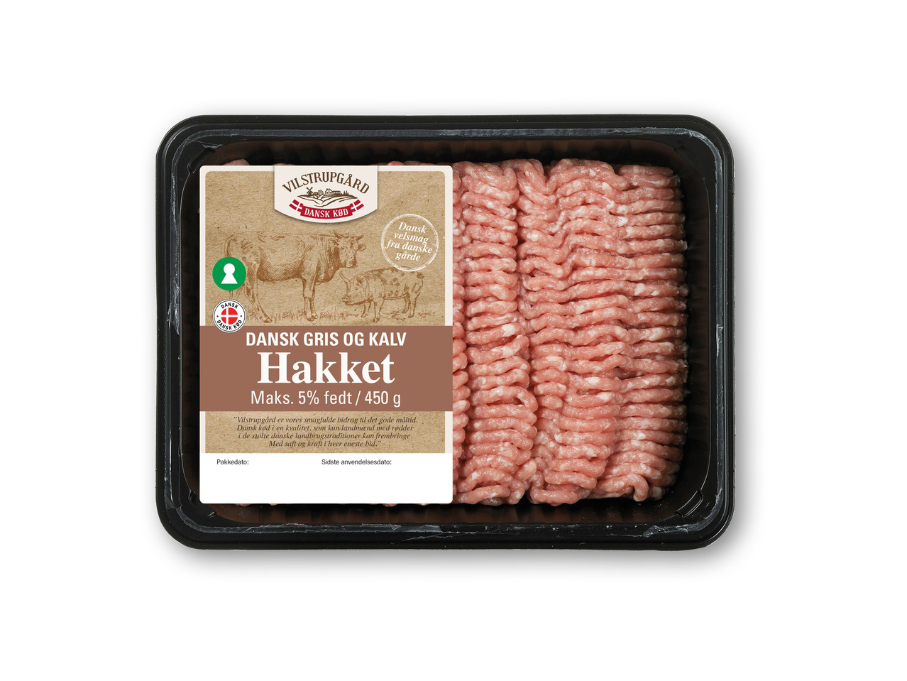 VILSTRUPGÅRD Hakket dansk grise- og kalvekød