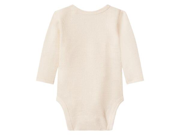 Dětské zavinovací body s dlouhými rukávy z merino vlny a hedvábí