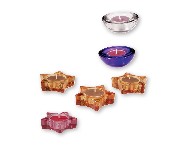 MELINERA Glass Tealight Holders