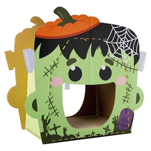 Halloween Cat Scratching Playhouse - Frankenstein