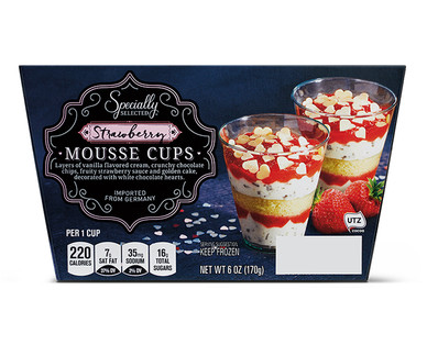 Specially Selected Strawberry Chocolate Chip or Chocolate Mousse Cups