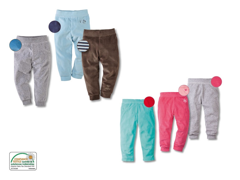 Pantalon en velours, lot de 2 Velours très doux Diverses tailles*