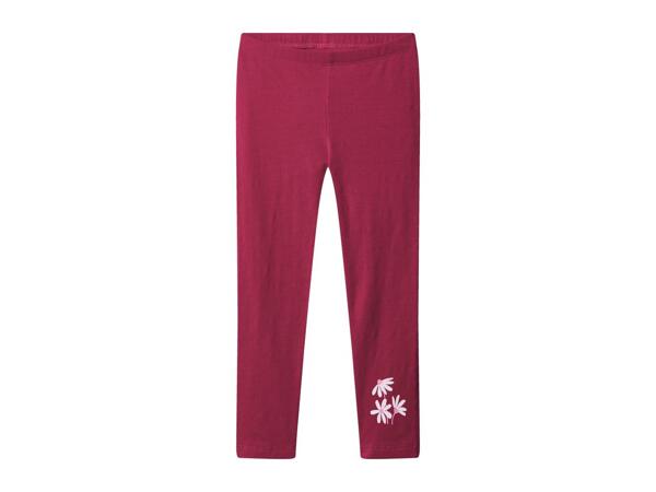 Lupilu Kids' Red & Pink Thermal Leggings - Pack of 2