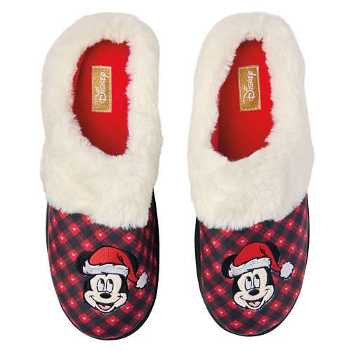 Men's Disney Christmas Slippers - Red, 9/10