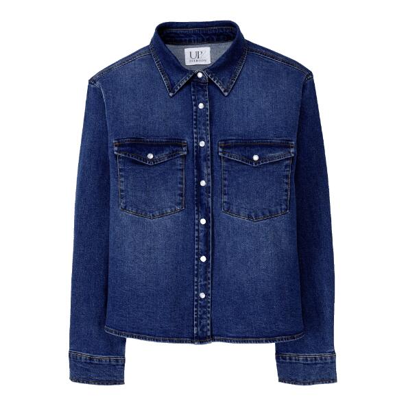UP2Fashion(R) 				Denim-Bluse