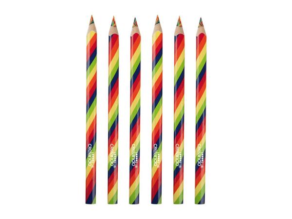 Crelando Jumbo Colouring Pencils - Pack of 6