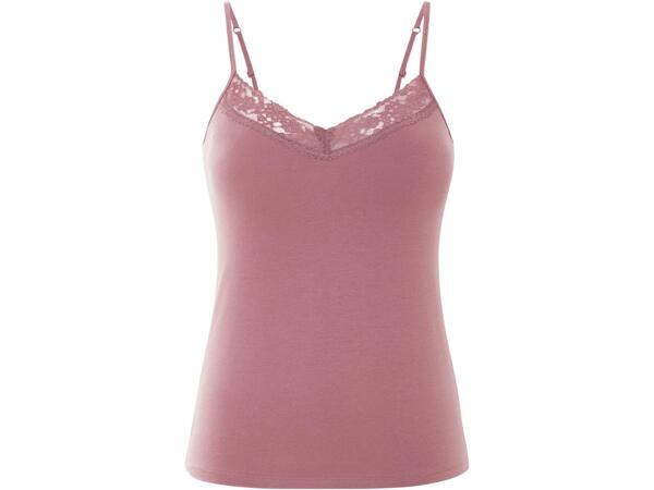 Ladies' lace trim vest tops, 3 pieces