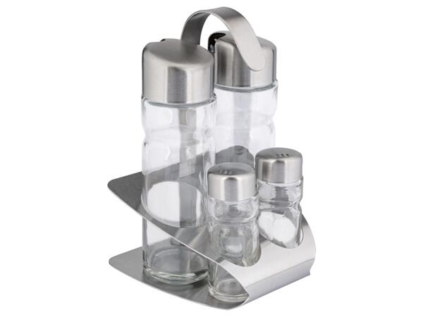 Parmesan Container, Vinegar & Oil Sprayer or Condiment Set