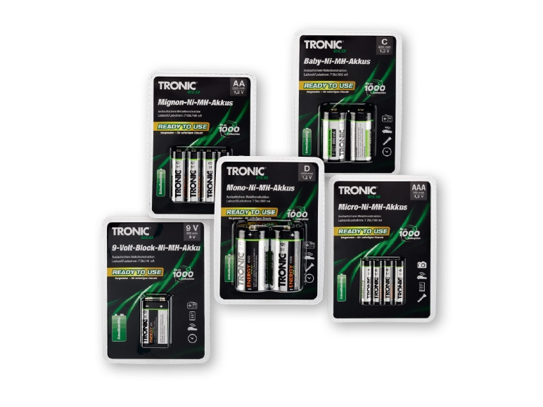 TRONIC Micro Ni-MH Rechargeable Batteries