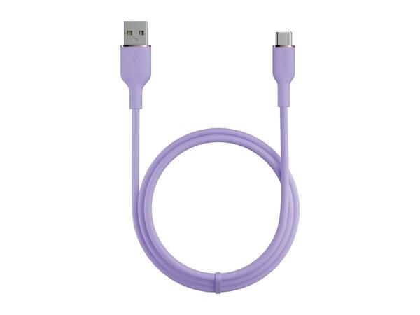 Tronic 1m USB 2.0 Type-A to USB Type-C Charging & Data Transfer Cable - Lilac