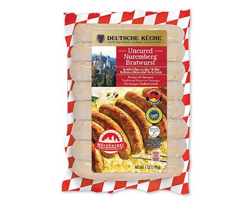 Deutsche Küche Nuremberg or Nuremberg Reduced Fat Bratwurst