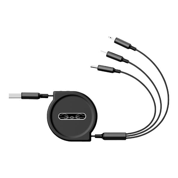 MAGINON(R) Aufrollbares 3-in-1-Ladekabel