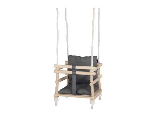 Playtive Wooden Baby Swing - Grey