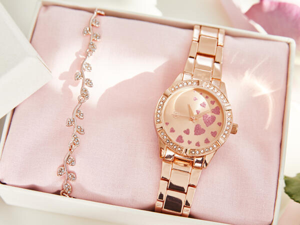 Damen Armbanduhr-Schmuckset