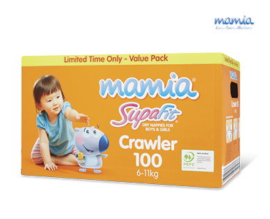 Crawler Nappies Value Pack 100pk