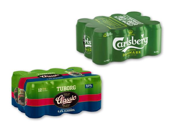 Carlsberg eller Tuborg Classic 0,0 %