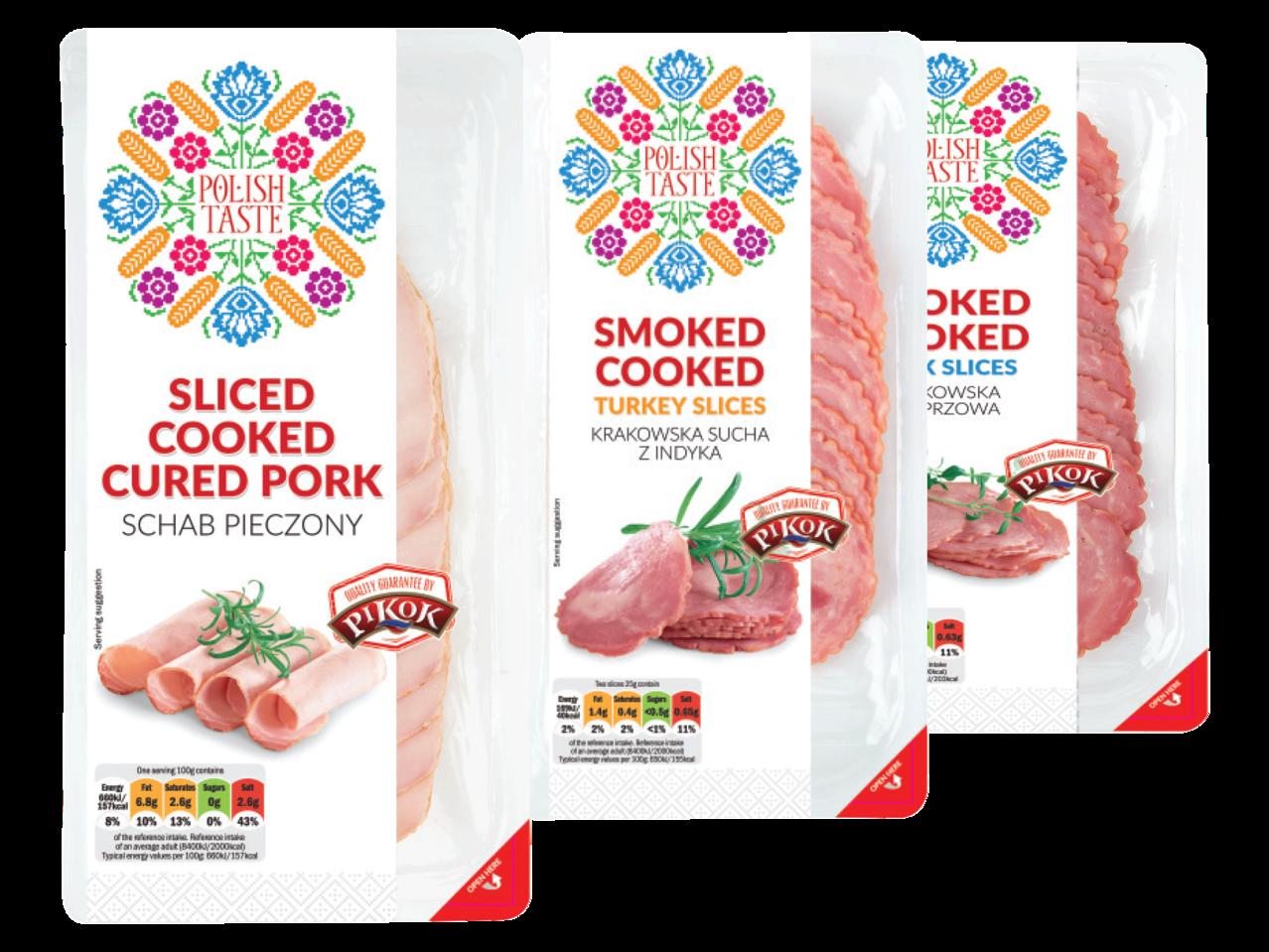 POLISH TASTE Cooked Smoked Sausage Slices