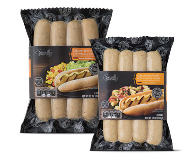 Specially Selected  Caramelized Onion or Cheddar Brats
