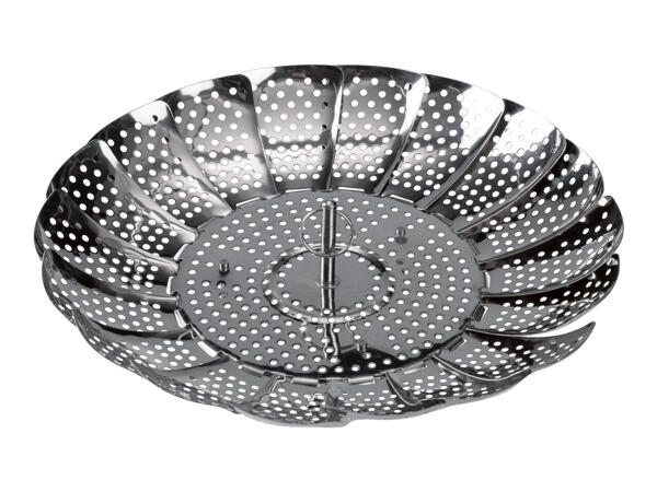 Ernesto Stainless Steel Splatter Guard Set / Steamer Basket/ Funnel