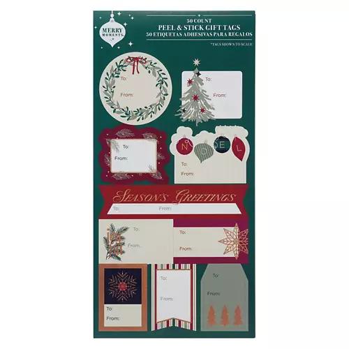 50 Pack Luxe Peel & Stick Gift Tags