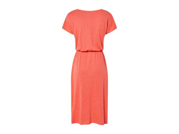 Esmara Coral Linen Dress