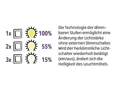 LIGHTWAY LED-Leuchtmittel, dimmbar