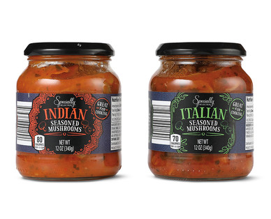 Specially Selected Seasoned Mushrooms Italian or Indian