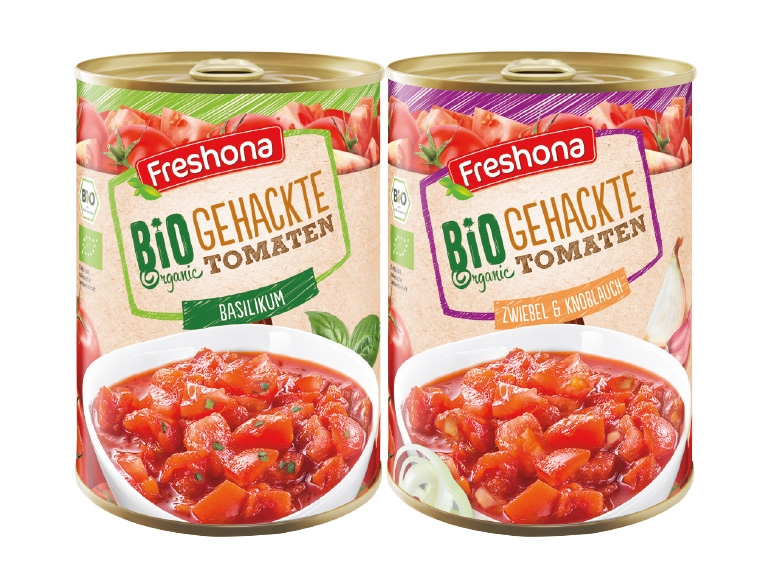 FRESHONA Bio-Gehackte Tomaten