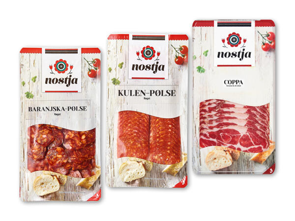 Baranjska-pølse, Kulen-pølse eller Coppa
