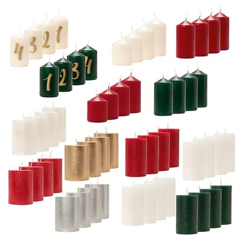 HOME CREATION Candele dell'Avvento confezione da 4