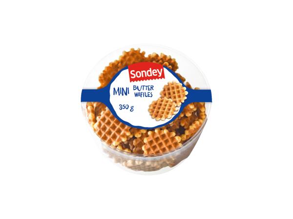 Våffelkex med smör