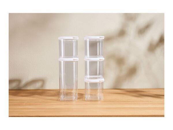 Silvercrest White Food Storage Containers - 5 Pack