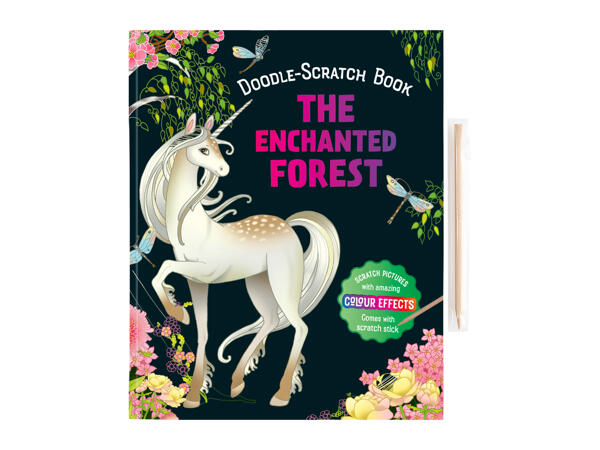 Kids' Christmas Scratch Art Book