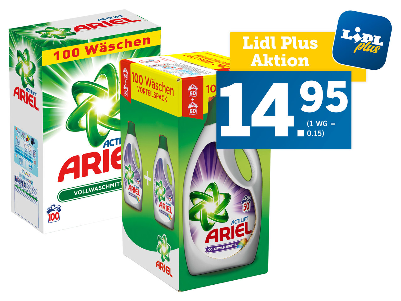 ARIEL Waschmittel Pulver oder Gel