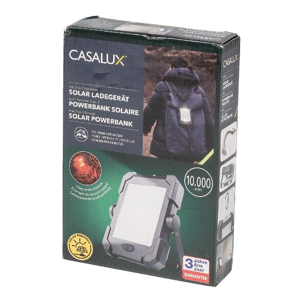 CASALUX(R) 				Ladegerät mit Solarenergie