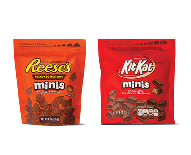 Hershey's Reese's Peanut Butter Cup or Kit Kat Minis