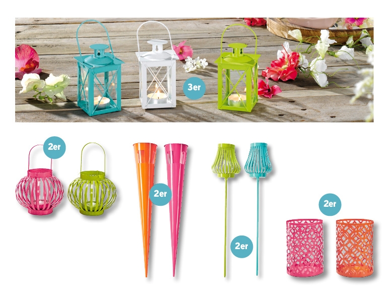 Porte-bougies décoratifs pour jardin