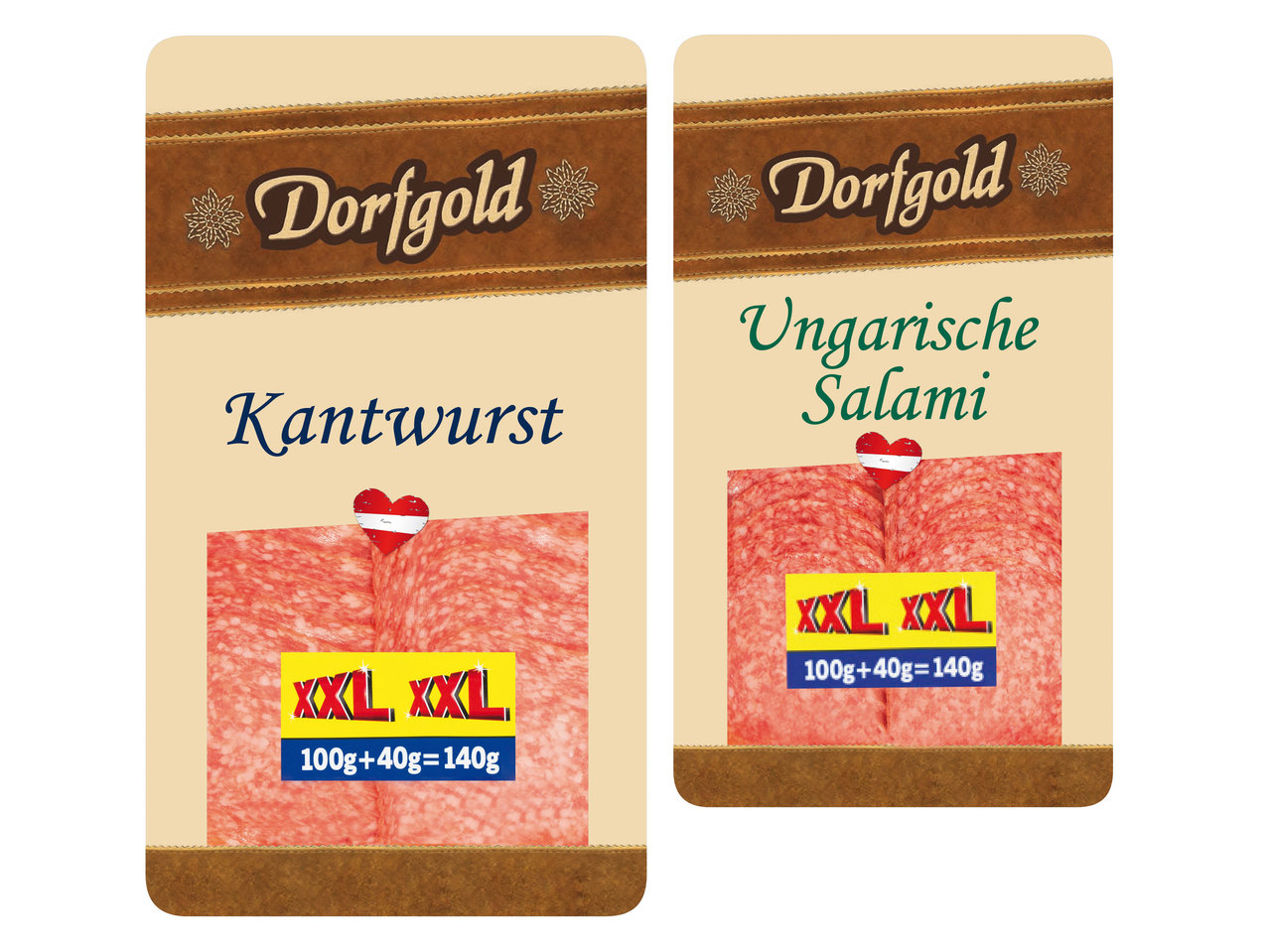 DORFGOLD Kantwurst/Ungarische Salami