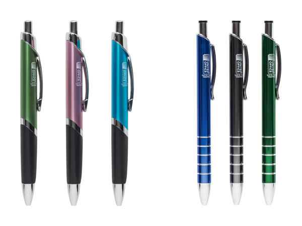 Stylo à billes en métal, 3 pièces