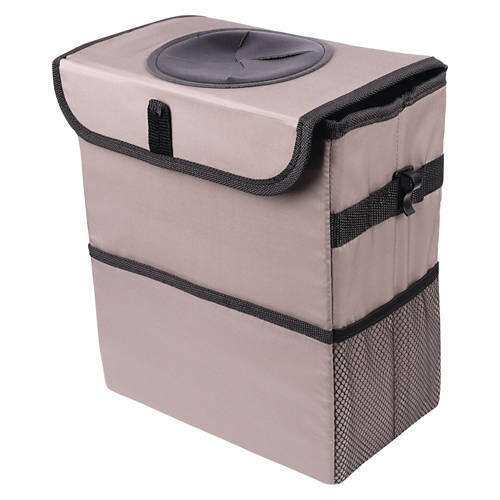 Car Organizer - Trash Can, Beige